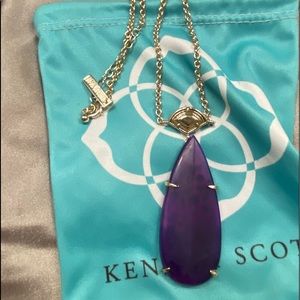 Vintage purple stone Kendra Scott necklace